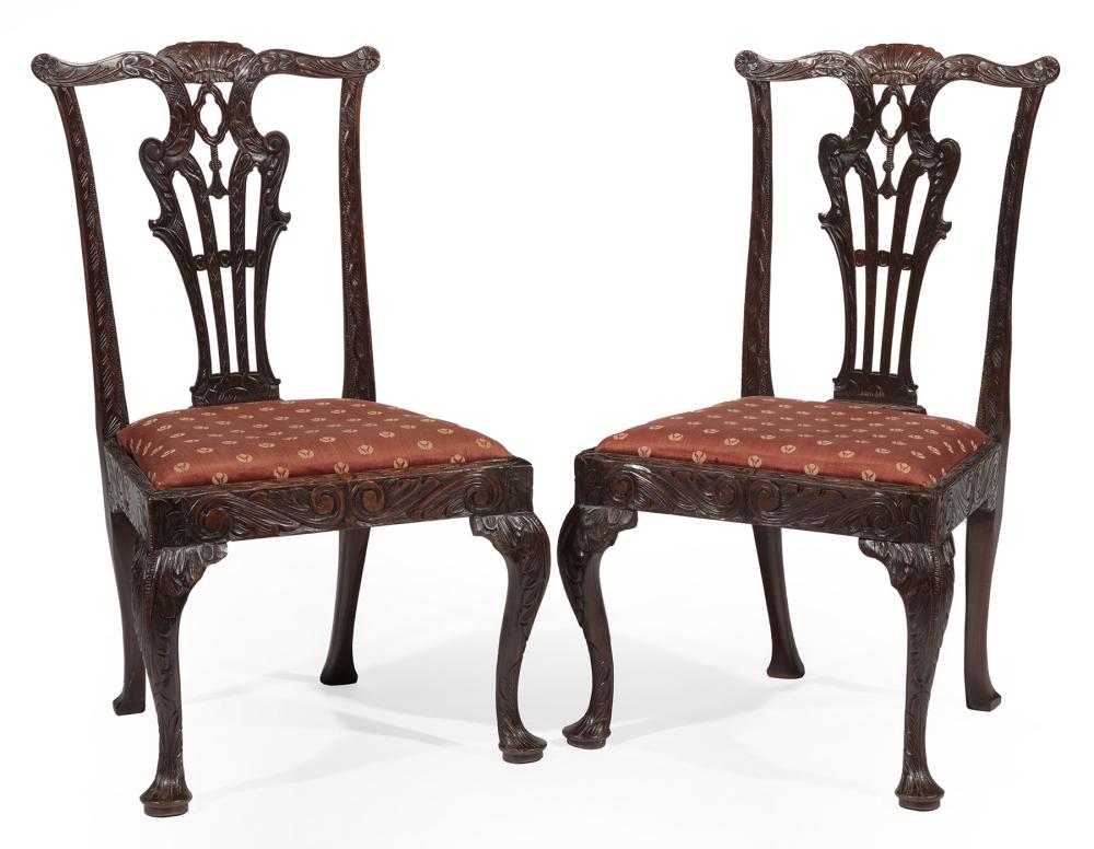CHIPPENDALE STYLE CARVED MAHOGANY 2dea53