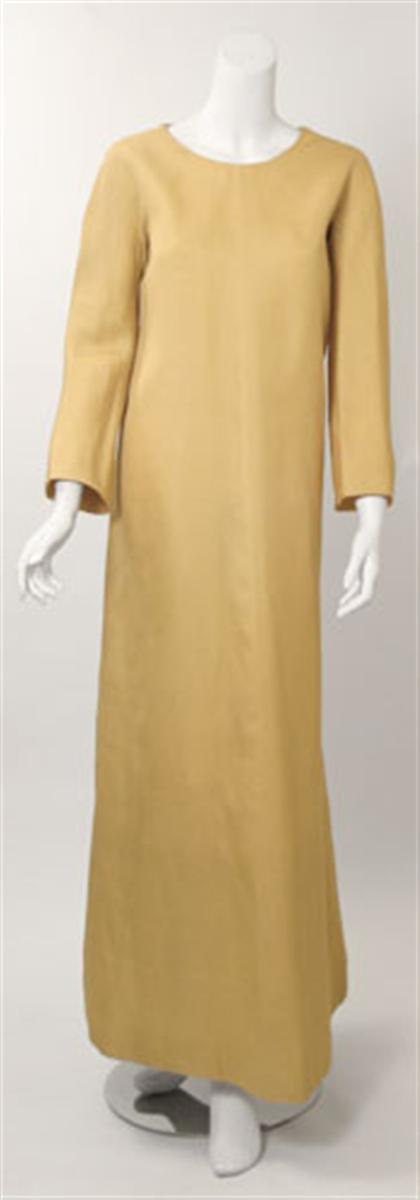 Valentino Couture yellow silk dress 49781
