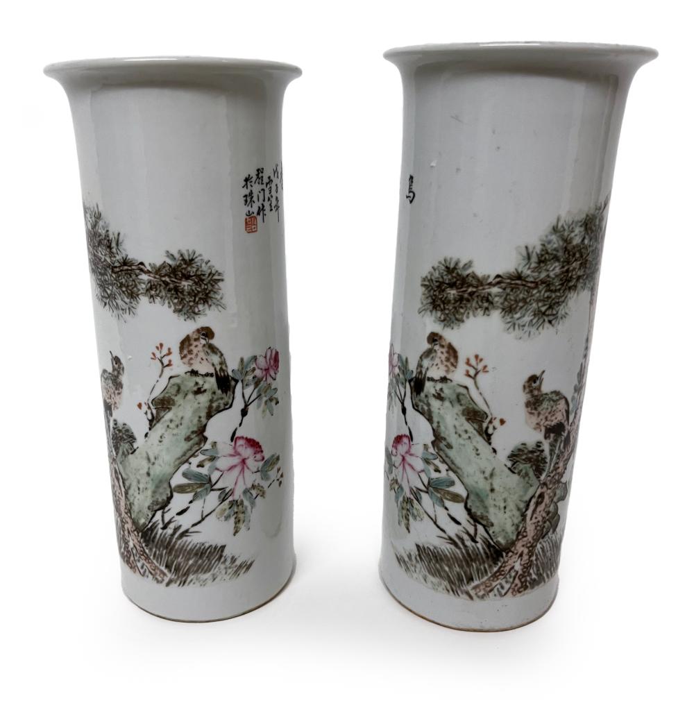 PAIR OF CHINESE QIANJIANG PORCELAIN 2ded10