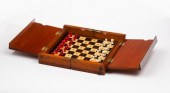 A travelling chess set complete with