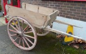 A builders cart, the flat bed with