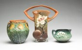 THREE PIECES OF ROSEVILLE ART POTTERY  2dfe2b