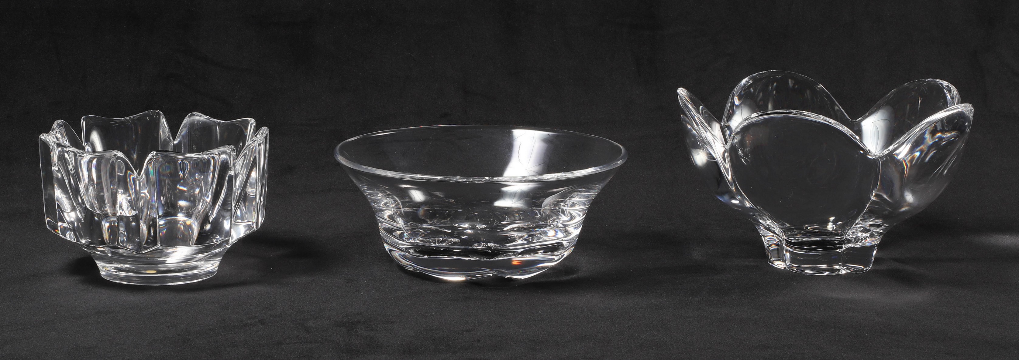  3 Orrefors crystal bowls c o 2e05d8