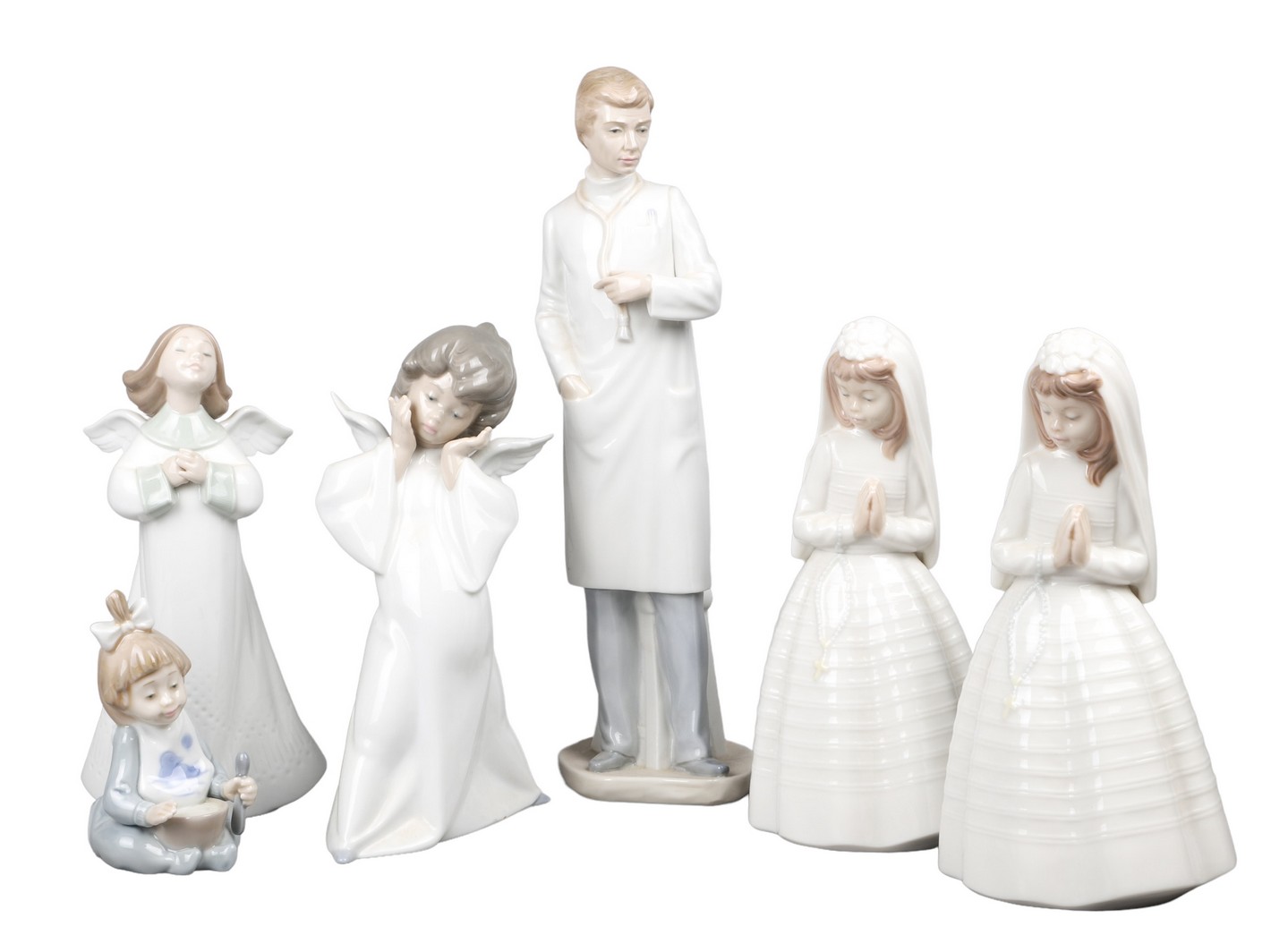  6 Lladro and Nao porcelain figures 2e05f5