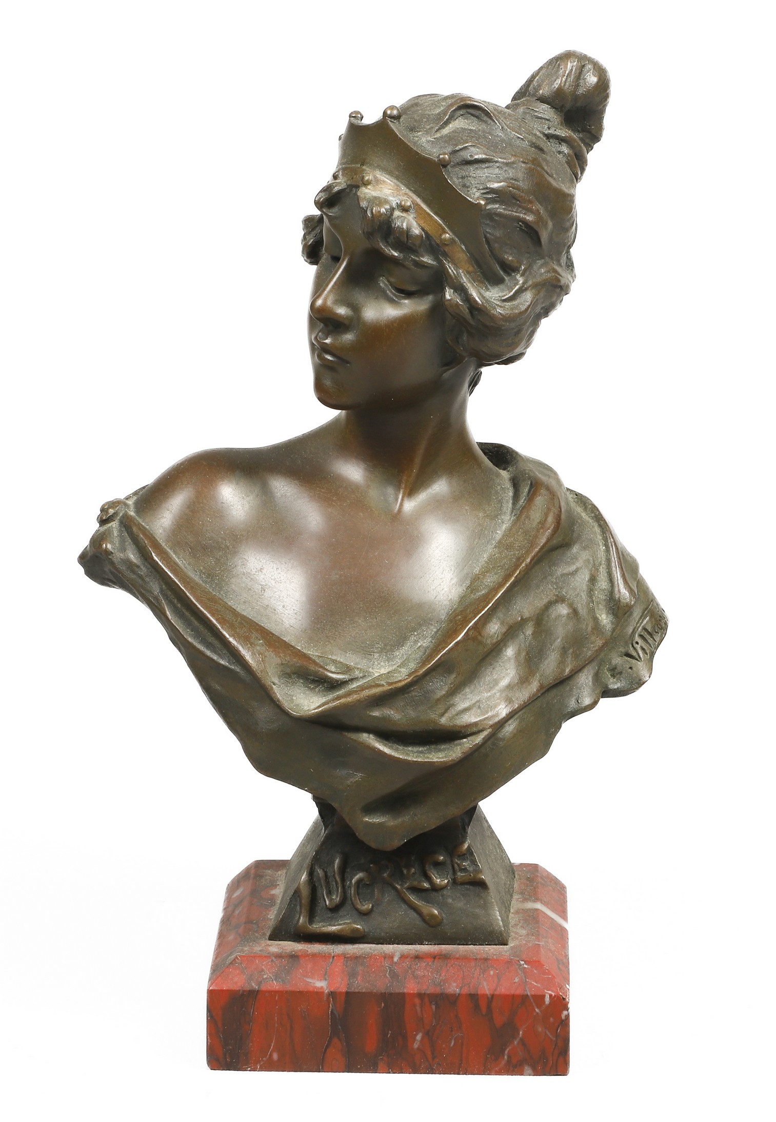 Emmanuel Villanis bronze bust  2e0641