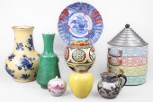 (8) Pcs Asian porcelain & pottery, c/o