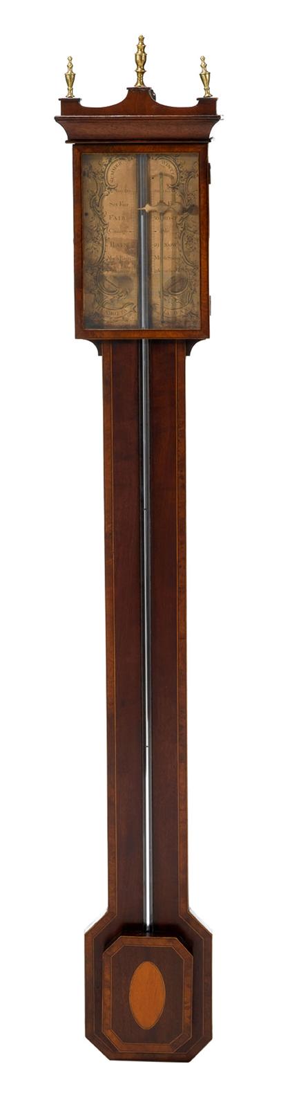 George III inlaid mahogany stick 49ae8