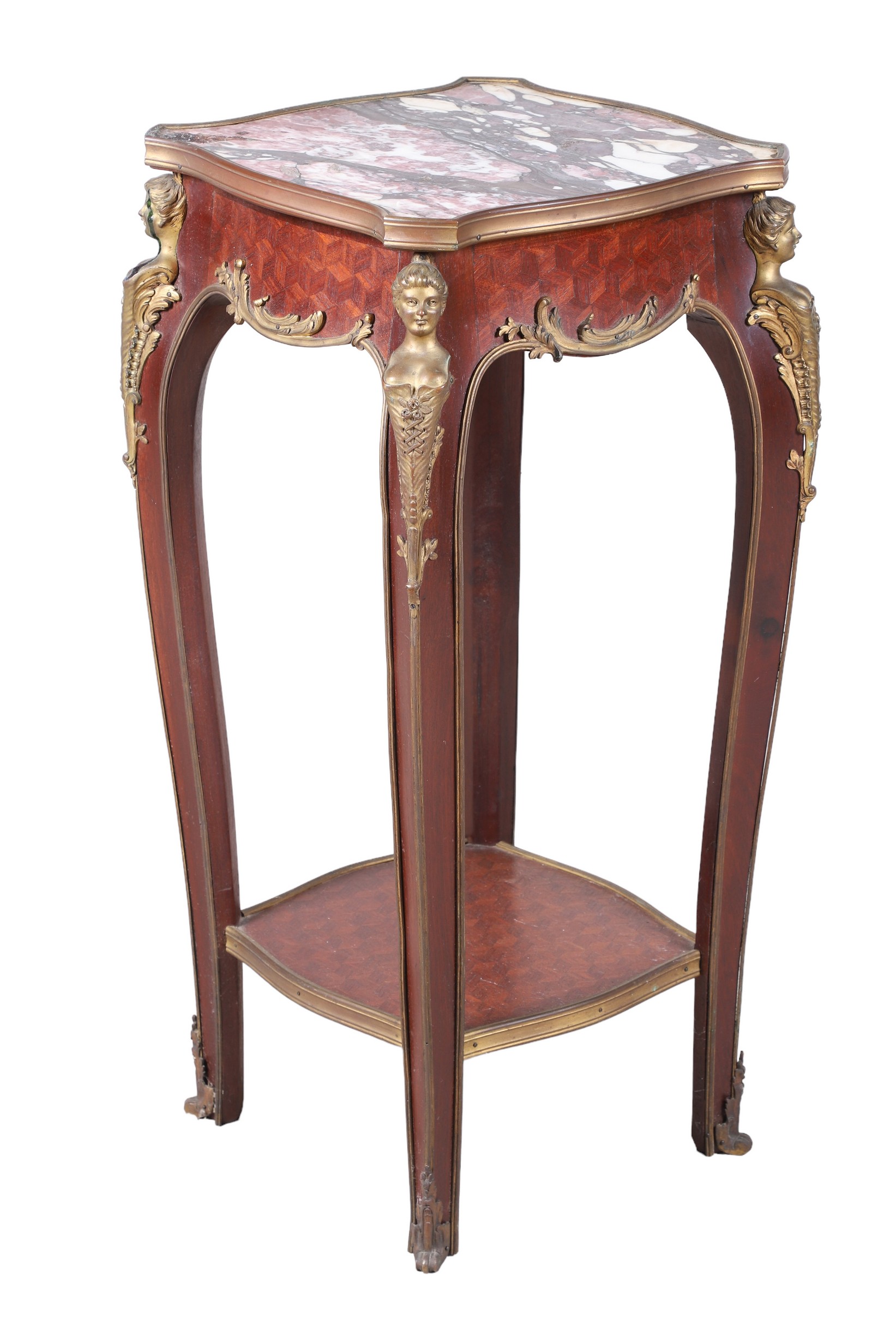 Louis XV style marbletop inlaid 2e0d5f