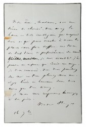 A moving autograph letter signed by