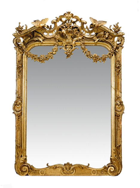 Victorian Rococo revival pier mirror    circa