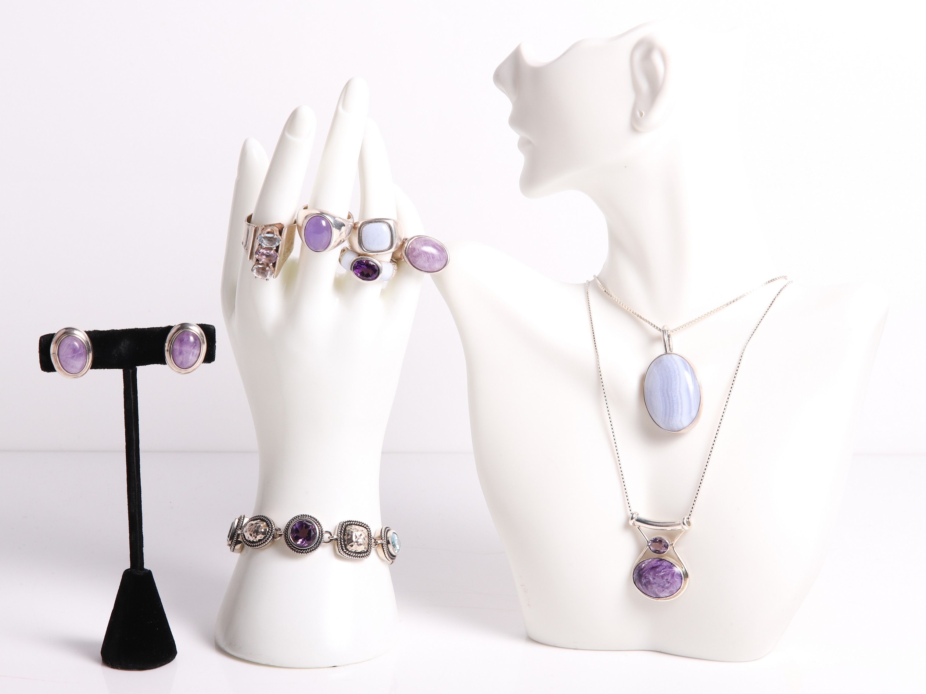  9 Purple stone sterling jewelry 2e131b