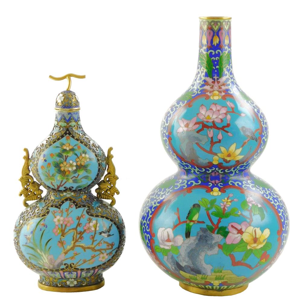 ASIAN TWO ENAMELED DOUBLE GOURD 2deeed