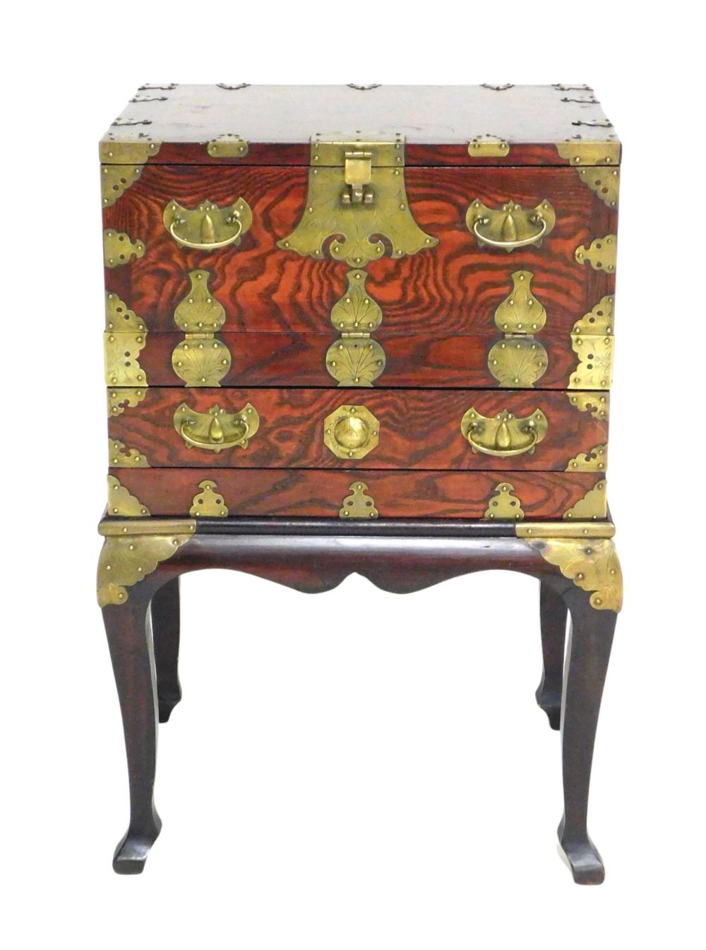 ASIAN JEWELRY CHEST ON STAND  2def60