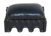 CONTINENTAL CARVED WOODEN FOOTSTOOL  2def89