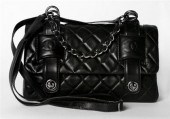 Chanel black quilted kidskin purse 49895