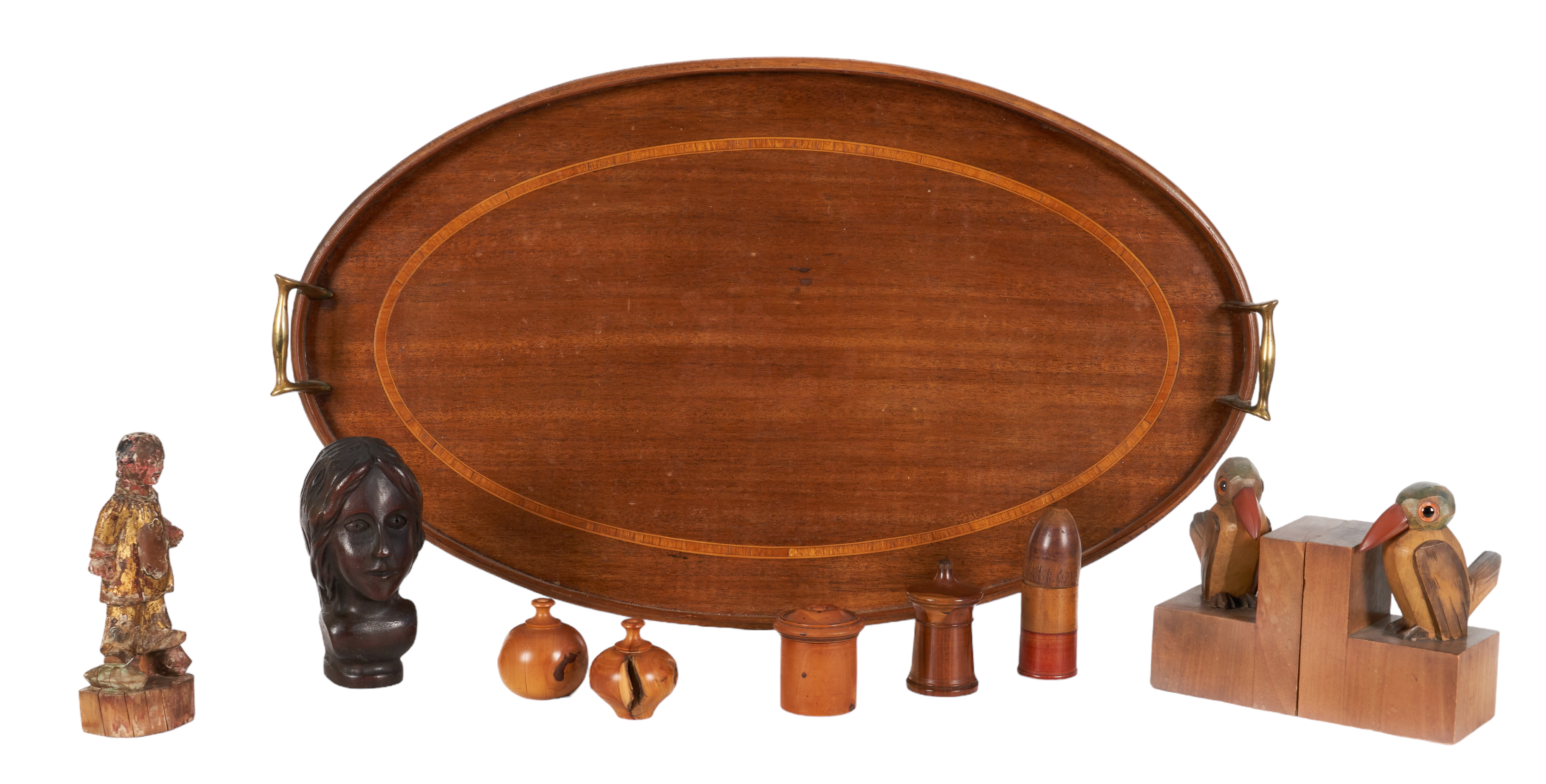 Carved wood articles and tray to 2e248c