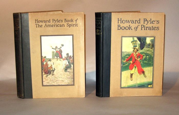 4 vols Illustrated Books Pyle  49d45