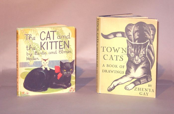 2 vols Illustrated Books Cats  49d47