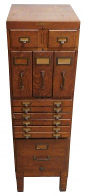 ARTS CRAFTS FILE AND CARD CABINET 2e274c