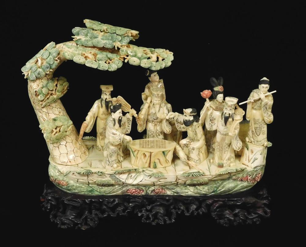 ASIAN LARGE GROUP SCULPTURE OF 2e2750