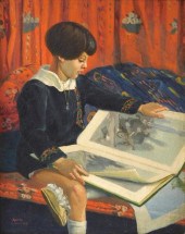 PORTRAIT OF A CHILD WITH A BOOK  2e2859