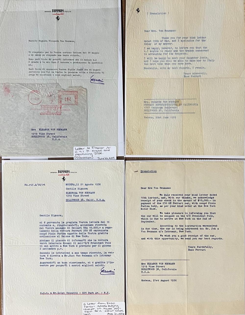 TWO ORIGINAL SIGNED LETTERS FROM 2e298f