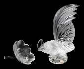 LALIQUE BANTAM ROOSTER MASCOT AND