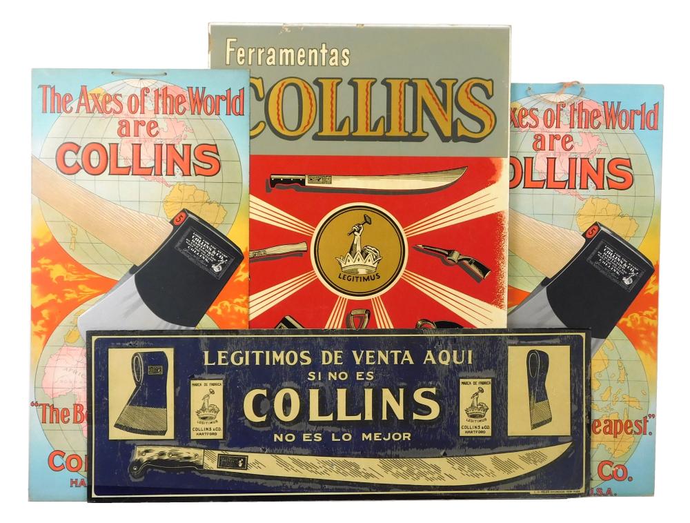 LOT OF FOUR EARLY 20TH C COLLINS 2e2c69