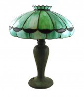 LAMP HANDEL TABLE LAMP WITH LEADED 2e2d04