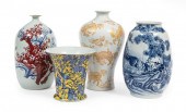 FOUR CHINESE PORCELAIN VASESFour Chinese