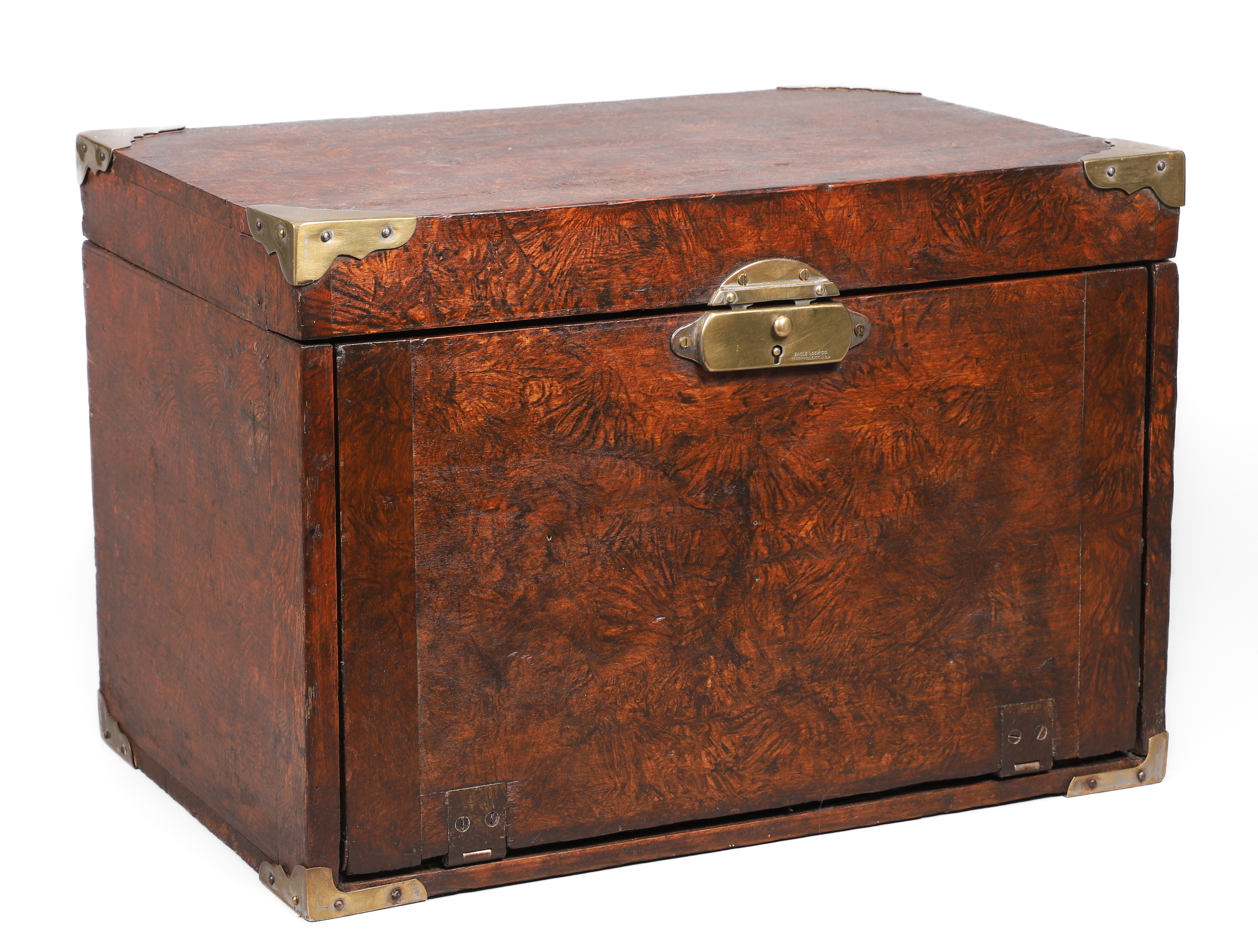 Burl wood medical cabinet chest  2e1535