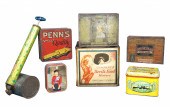A Collection of tin litho boxes ot include