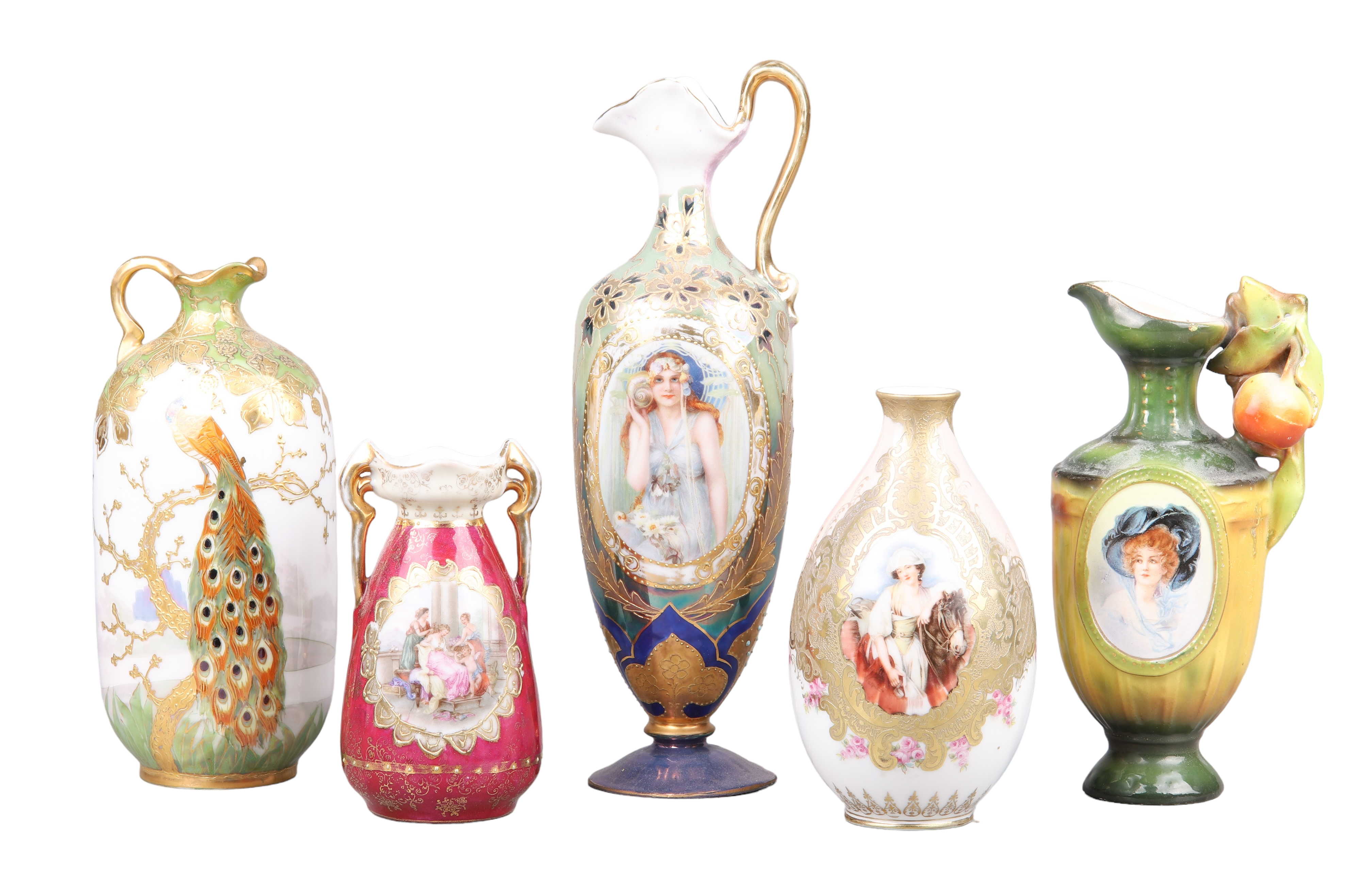  5 Porcelain portrait vases to 2e15cf