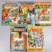 (5) Marvel Silver Age Comics Lot, Avengers,