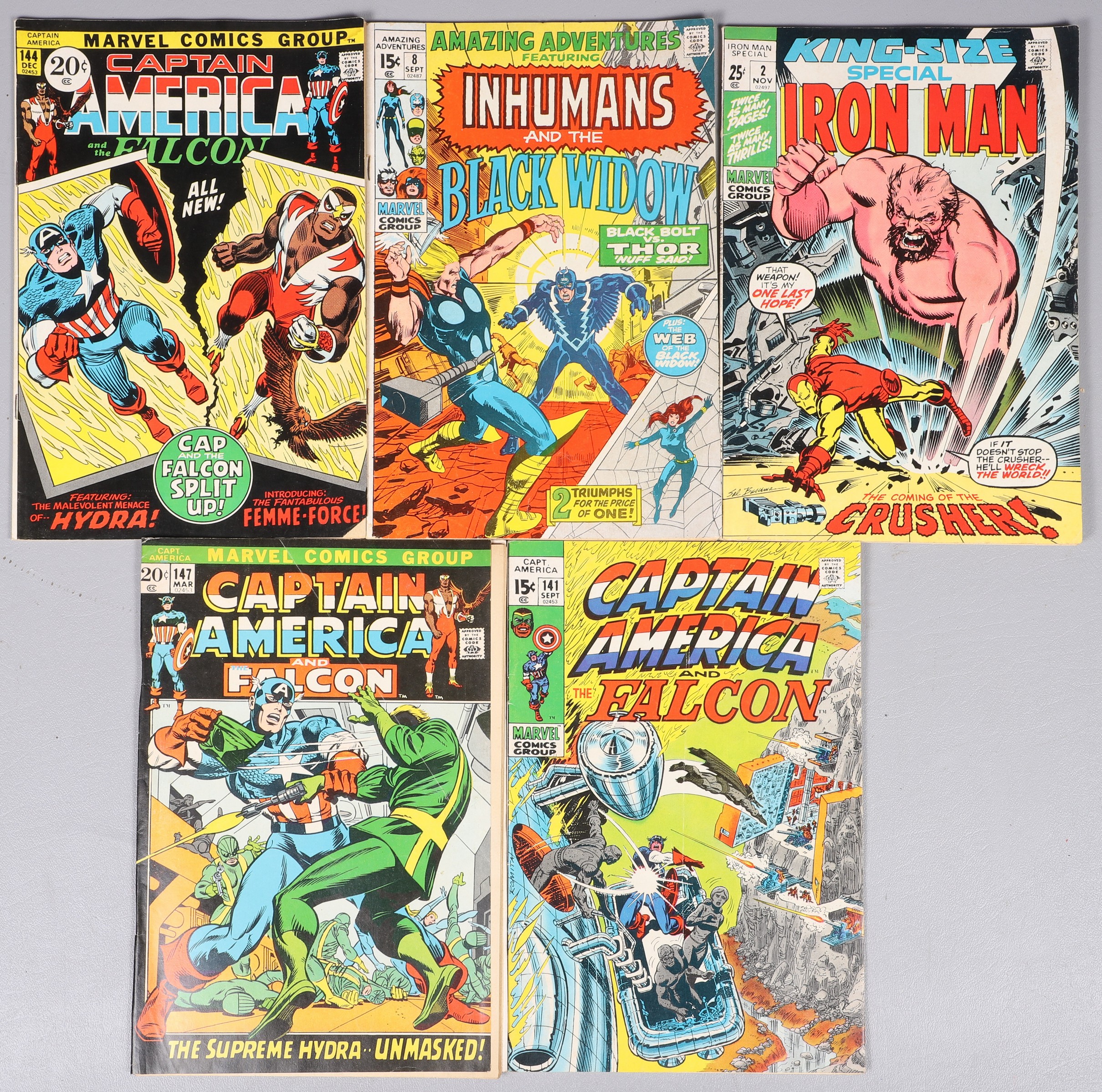  5 Marvel Silver Age Comics Lot  2e17d7