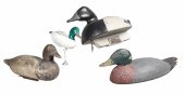  4 Carved painted wood duck 2e1af7