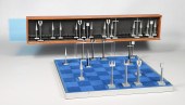 Austin Enterprises Aluminium Chess Set,
