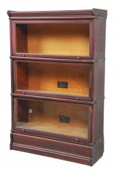 Macey 3 stack oak barrister bookcase,
