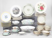 Porcelain table items, plates, covered