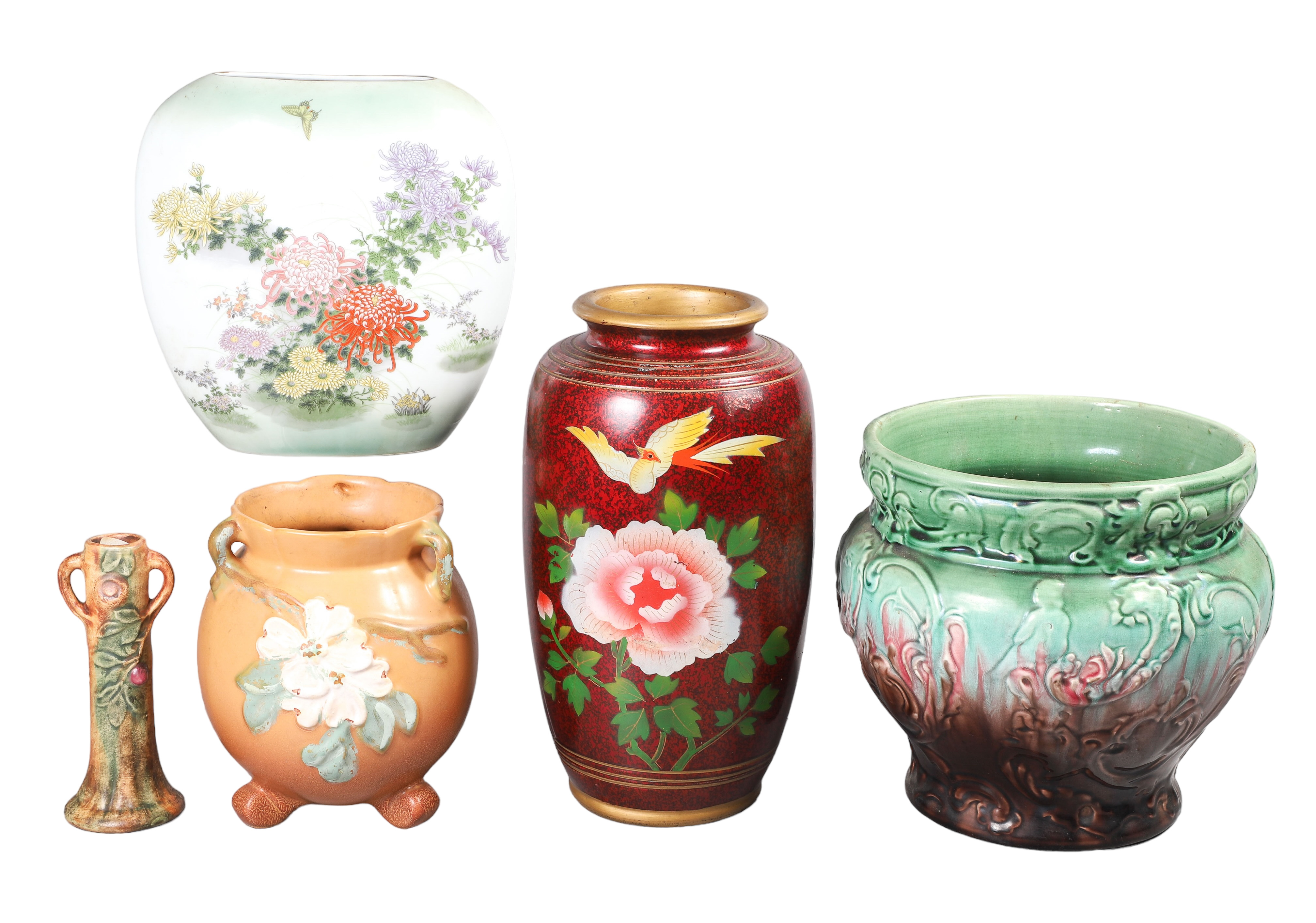  5 Porcelain pottery vases  2e1e65