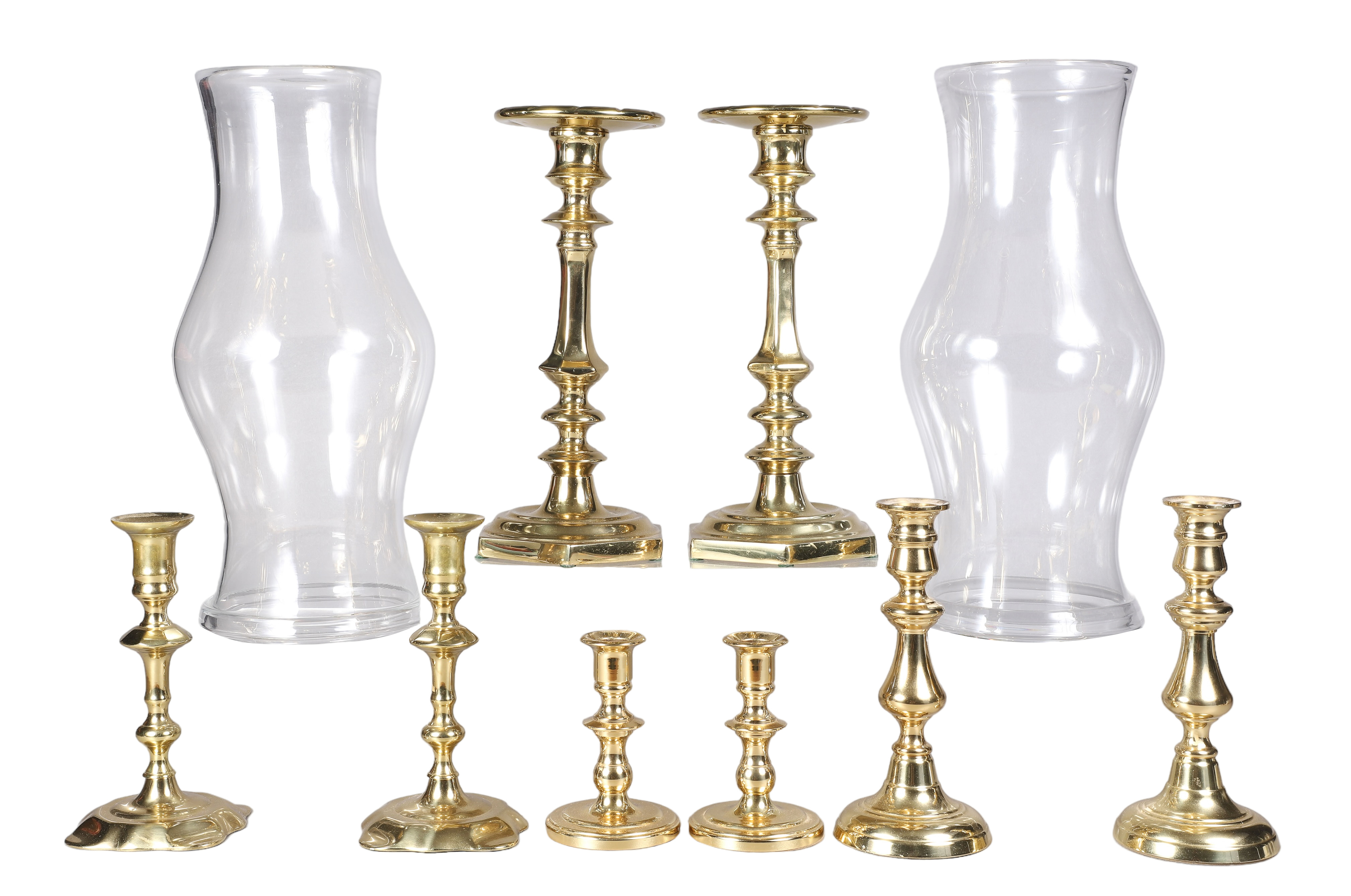  8 Pairs of Brass Candlestick 2e1ef2