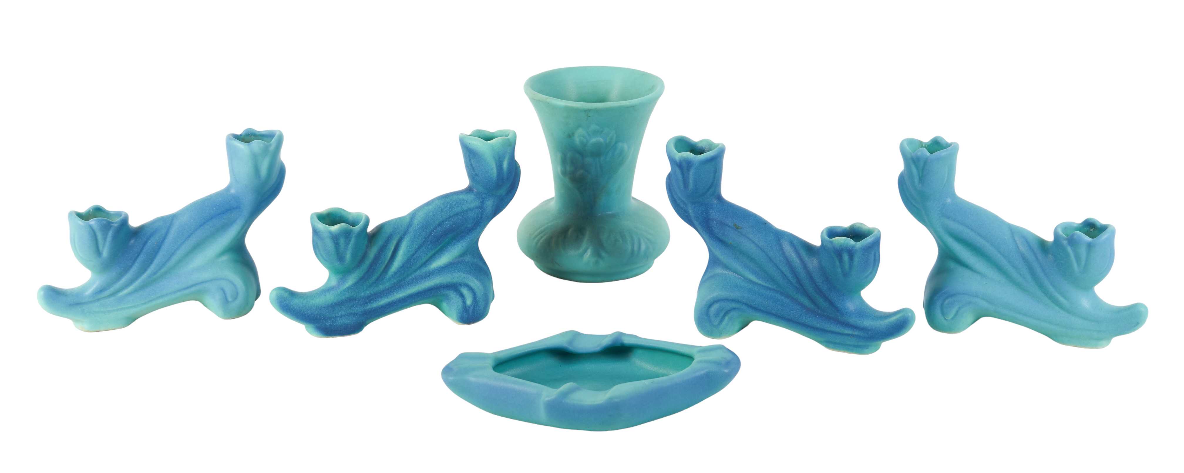  6 Pcs Van Briggle pottery turquoise 2e21f9