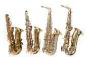  4 Alto saxophones c o Conn serial 2e228e