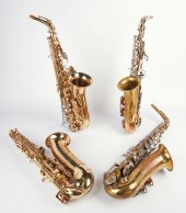  4 Alto saxophones c o Buescher 2e22a8