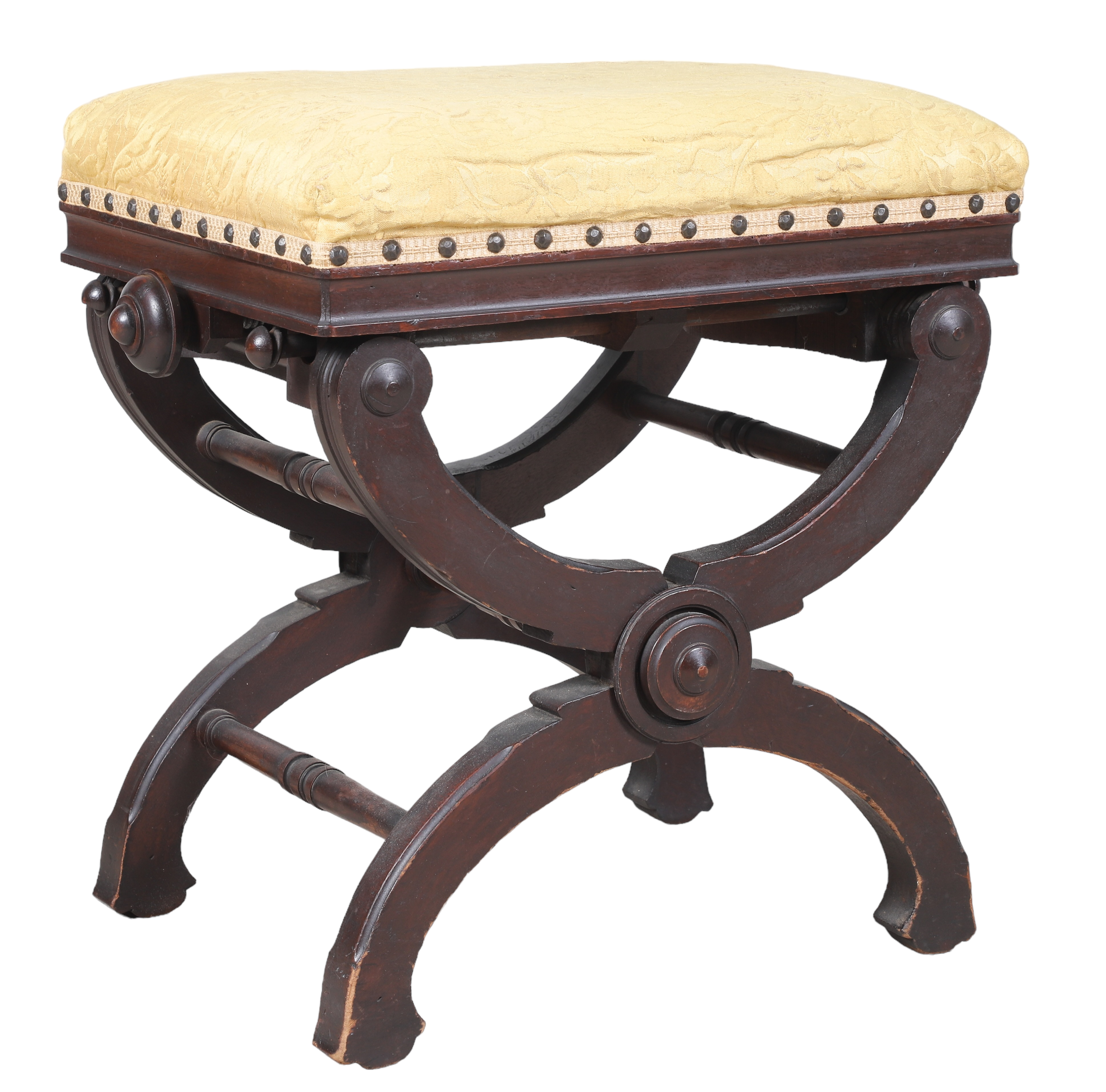 Victorian carved walnut upholstered 2e231d
