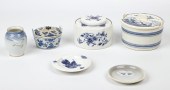 (6) Pcs blue & white porcelain, c/o