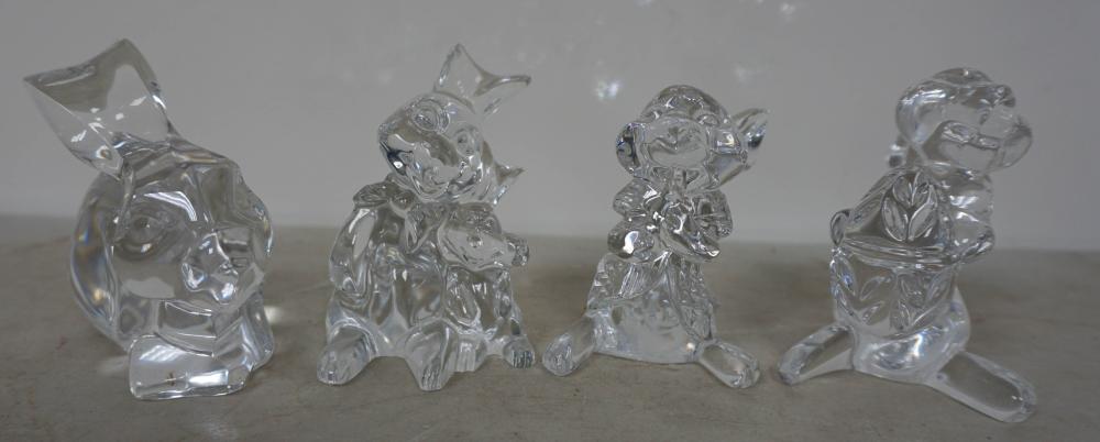 FOUR WATERFORD CRYSTAL ANIMAL FIGURES 2e4f7b