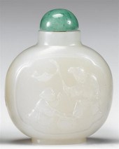 Chinese white jade snuff bottle 4a1c1