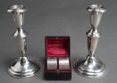 PAIR WEIGHTED STERLING SILVER CANDLESTICKS 2e5201