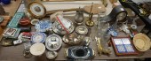 COLLECTION OF SILVERPLATE, SETH THOMAS